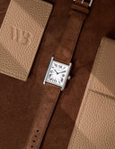 Brown Suede Leather Strap - 17-21mm - OM Luxury