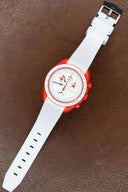 Curved Rubber Strap - White - OM Luxury